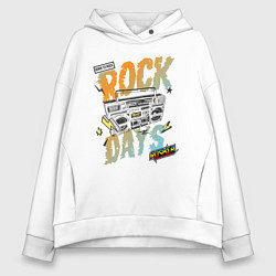 Толстовка оверсайз женская Rock Days, цвет: белый