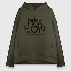 Женское худи оверсайз PINK FLOYD LOGO ПИНК ФЛОЙД