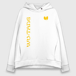 Толстовка оверсайз женская WU TANG CLAN LOGO YELLOW, цвет: белый