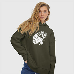 Толстовка оверсайз женская The 2nd Law - Muse, цвет: хаки — фото 2