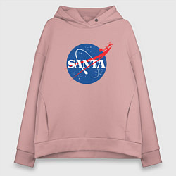 Толстовка оверсайз женская S A N T A NASA, цвет: пыльно-розовый