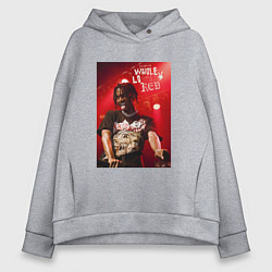 Толстовка оверсайз женская PLAYBOI CARTI WLR, цвет: меланж