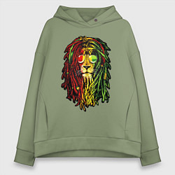 Толстовка оверсайз женская Jam lioN, цвет: авокадо