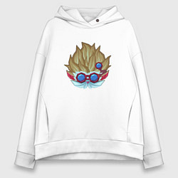 Толстовка оверсайз женская MINI GUIA DE HEIMERDINGER, цвет: белый
