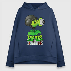 Женское худи оверсайз Plants vs Zombies Горохомёт