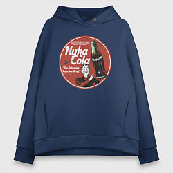 Толстовка оверсайз женская Nuka Cola Ice Cold Retro, цвет: тёмно-синий