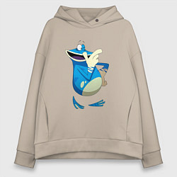 Толстовка оверсайз женская Globox Rayman Legends, цвет: миндальный