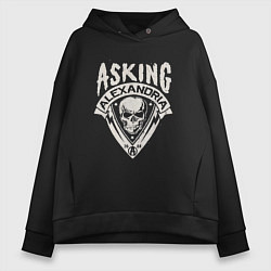 Женское худи оверсайз Asking Alexandria рок группа