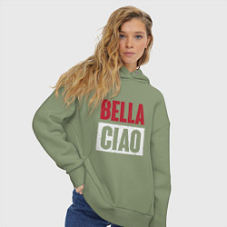 Толстовка оверсайз женская Style Bella Ciao, цвет: авокадо — фото 2