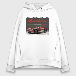 Женское худи оверсайз Alfa Romeo Retro