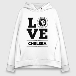 Толстовка оверсайз женская Chelsea Love Классика, цвет: белый