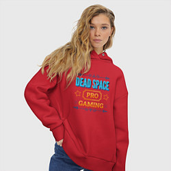 Толстовка оверсайз женская Dead Space PRO Gaming, цвет: красный — фото 2