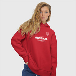 Толстовка оверсайз женская Arsenal Форма Чемпионов, цвет: красный — фото 2