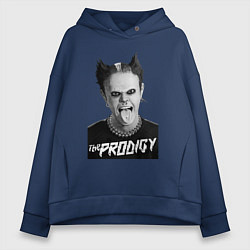 Толстовка оверсайз женская The Prodigy - firestarter, цвет: тёмно-синий