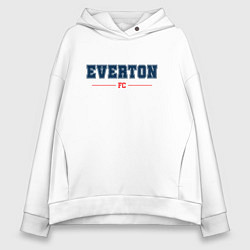 Толстовка оверсайз женская Everton FC Classic, цвет: белый