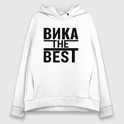 Толстовка оверсайз женская ВИКА THE BEST, цвет: белый