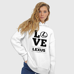 Толстовка оверсайз женская Lexus Love Classic, цвет: белый — фото 2