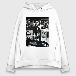 Толстовка оверсайз женская Depeche Mode 101 Vintage 1988, цвет: белый
