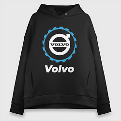 Толстовка оверсайз женская Volvo в стиле Top Gear, цвет: черный