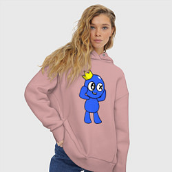 Толстовка оверсайз женская Rainbow Friends, цвет: пыльно-розовый — фото 2