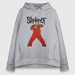 Толстовка оверсайз женская Slipknot fan art, цвет: меланж