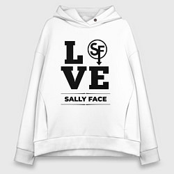 Толстовка оверсайз женская Sally Face love classic, цвет: белый