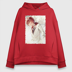 Толстовка оверсайз женская Mirai Kakehashi - Platinum End, цвет: красный