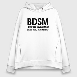 Толстовка оверсайз женская Business Development Sales & Marketing, цвет: белый