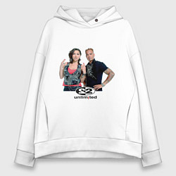 Толстовка оверсайз женская 2 Unlimited, цвет: белый