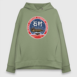 Толстовка оверсайз женская Мертвый космос Ишимура Ори, цвет: авокадо