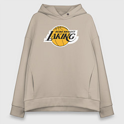 Толстовка оверсайз женская Kobe Bryant laking, цвет: миндальный