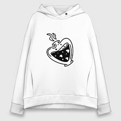 Толстовка оверсайз женская Love potion, цвет: белый