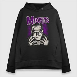 Толстовка оверсайз женская Misfits Frankenstein, цвет: черный