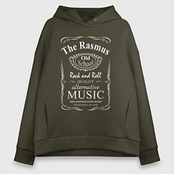 Толстовка оверсайз женская The Rasmus в стиле Jack Daniels, цвет: хаки