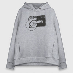 Толстовка оверсайз женская Cassette, цвет: меланж