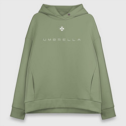 Толстовка оверсайз женская Umbrella из обитель зла, цвет: авокадо