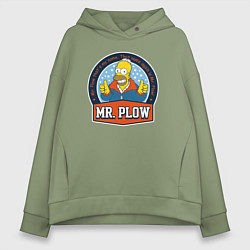 Толстовка оверсайз женская Mr Plow, цвет: авокадо
