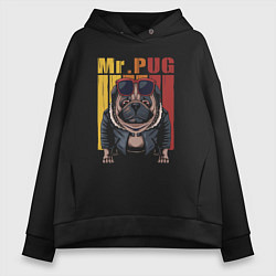 Женское худи оверсайз Mr pug