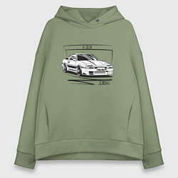 Толстовка оверсайз женская Toyota Supra MK3, цвет: авокадо