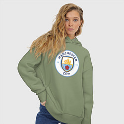 Толстовка оверсайз женская Manchester City FC, цвет: авокадо — фото 2