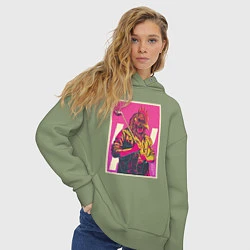 Толстовка оверсайз женская Dangerous Jacket, цвет: авокадо — фото 2