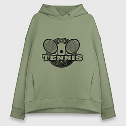 Толстовка оверсайз женская Tennis, цвет: авокадо