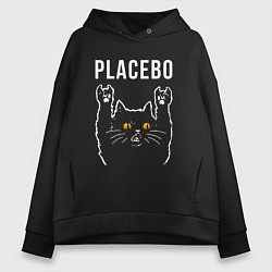 Женское худи оверсайз Placebo rock cat