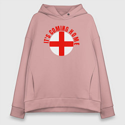 Толстовка оверсайз женская Coming home England, цвет: пыльно-розовый