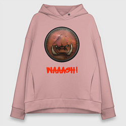 Толстовка оверсайз женская Жосткие Ребята Гримгора Warhammer: Total War, цвет: пыльно-розовый