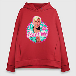 Толстовка оверсайз женская Кен Барби, цвет: красный