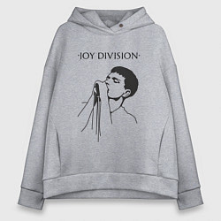 Толстовка оверсайз женская Йен Кёртис Joy Division, цвет: меланж