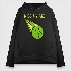 Толстовка оверсайз женская Tennis ace, цвет: черный