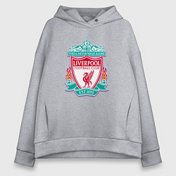 Толстовка оверсайз женская Liverpool fc sport collection, цвет: меланж