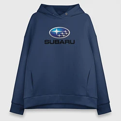 Толстовка оверсайз женская Subaru sport auto, цвет: тёмно-синий